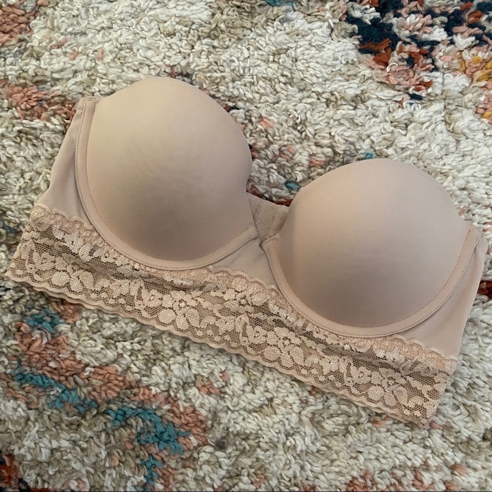 Victoria’s Secret PINK Push Up Lace Strapless Bra